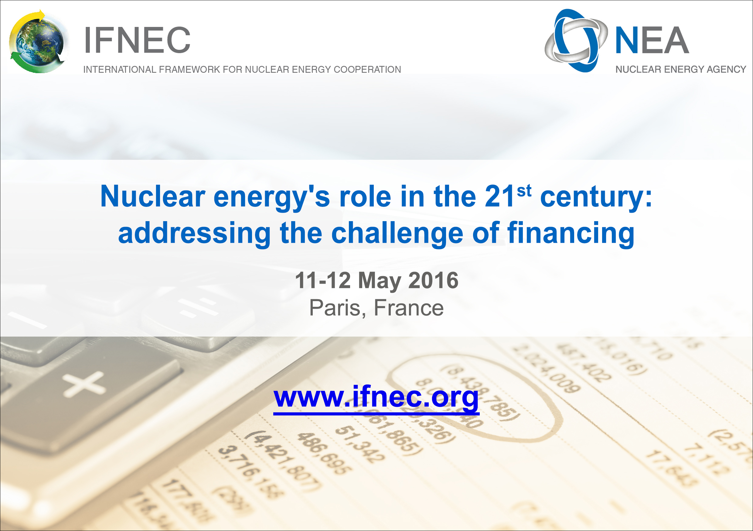 Nuclear Finance Conference, May 2016