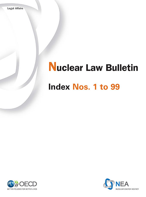 Nuclear Law Bulletin Index cover