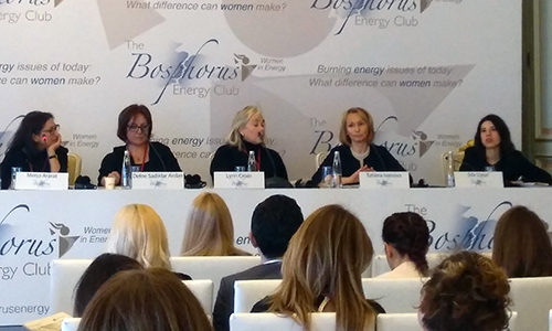 Head of the NEA Division of Nuclear Science Dr Tatiana Ivanova speaks at the Bosphorus Energy Club Women in Energy Conference, March 2018