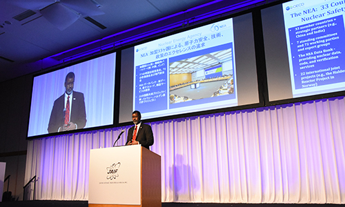 NEA Director-General Mr William D. Magwood, IV speaks at the Japan Atomic Industry Forum (JAIF) 51st annual conference, April 2018
