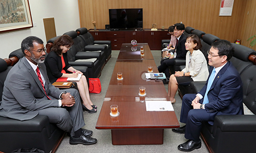 NEA meeting with the NSSC Chairman Kang Jungmin, August 2018